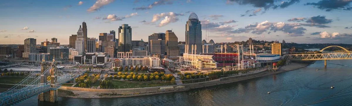 Greater Cincinnati riverfront skyline